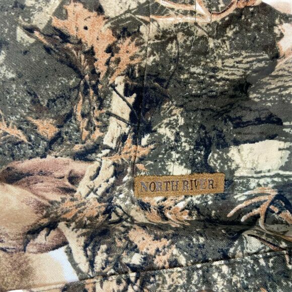 Camo Deer Tree Button Up Shirt North River Outfitters Vintage Men's size Medium - Picture 5 of 14